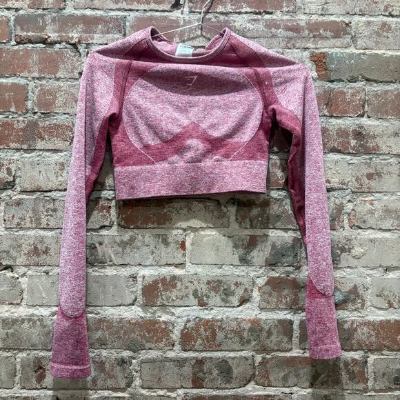 Gymshark Seamless Open Back Crop Top Size Small - Picture 6 of 8